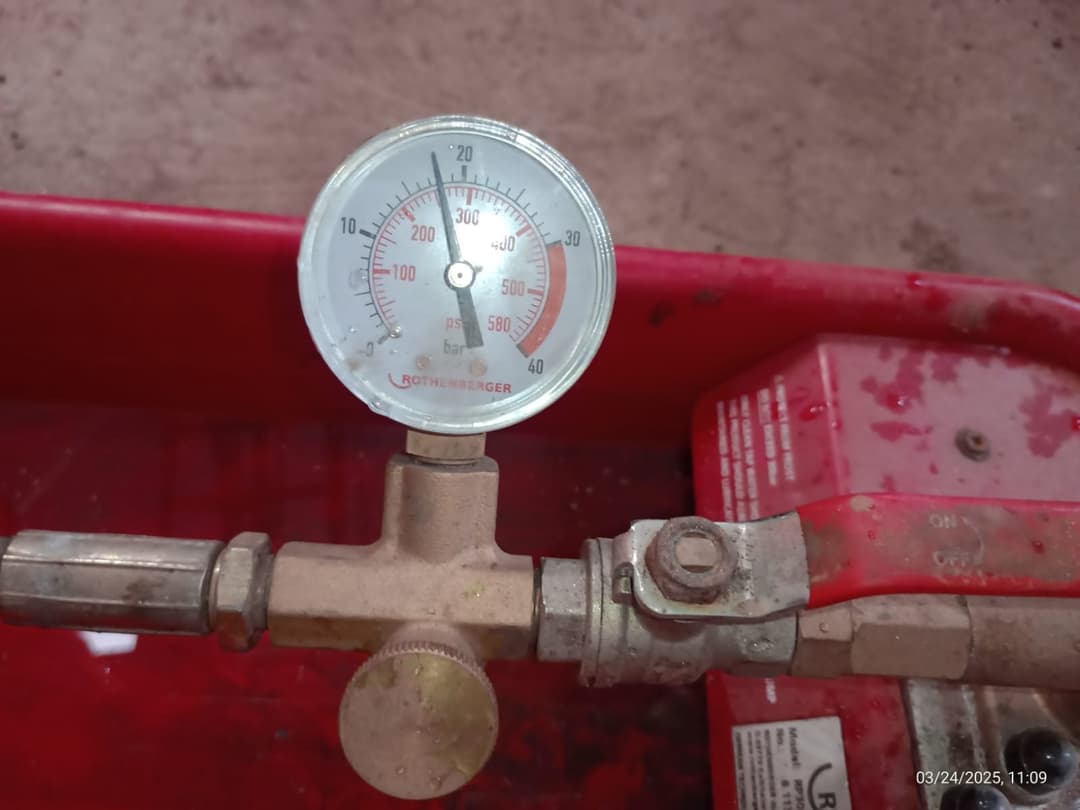 Completed hot tap connection